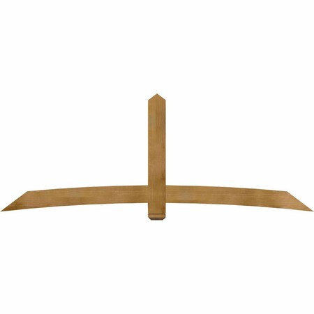 Ekena Millwork Bellingham Rough Sawn Timber Gable Bracket, Western Red Cedar, 108"W x 40"H x 4"D x 6"F, 9/12 Pitch GBW108X40X0406BEL00RWR